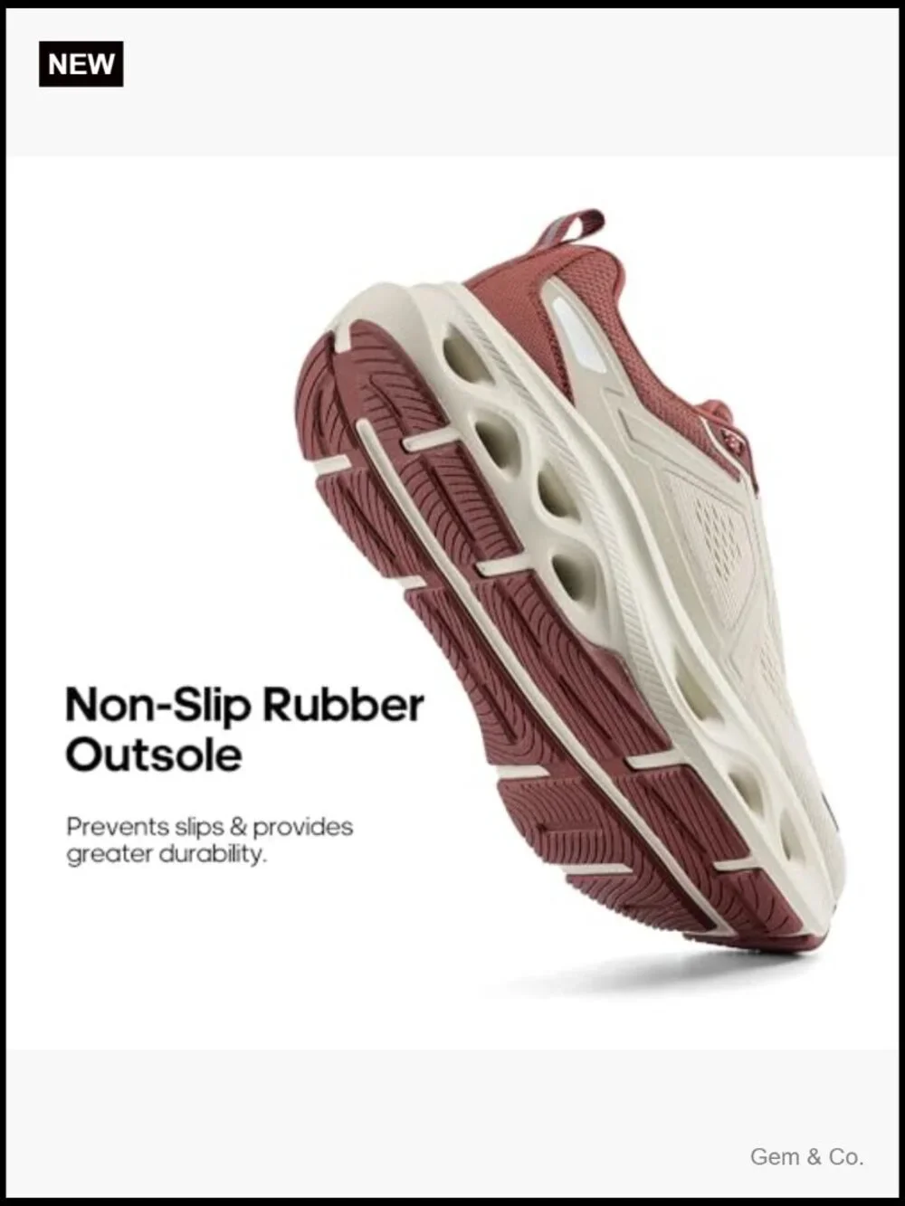 Cushioned Walking Running Shoes Breathable Non Slip Mesh Arch Support Athletic